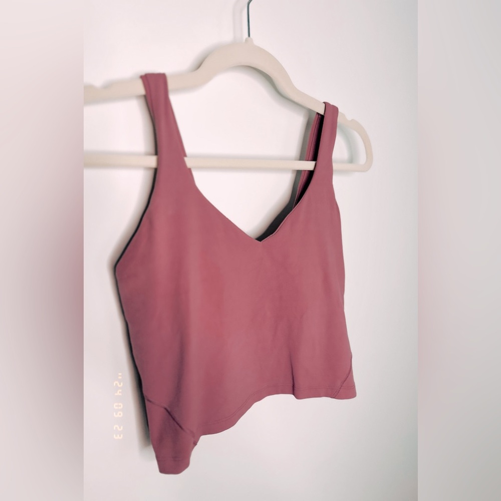 Lululemon align tank size 6 pink mauve